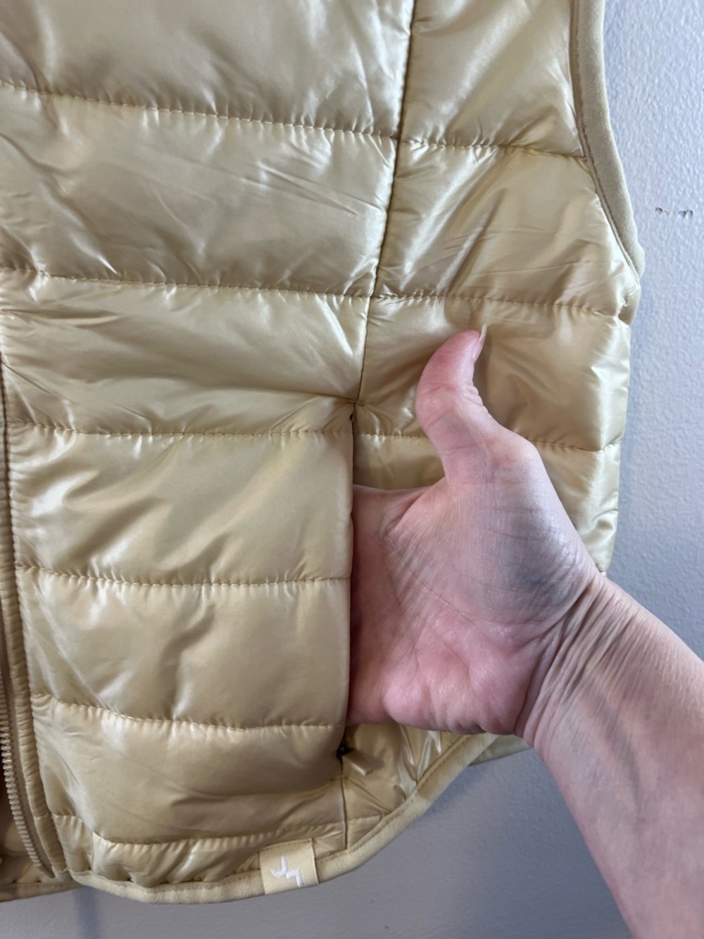 JoyLab Cream Quilted Puffer Vest - Picture 7 of 14